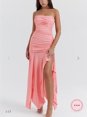 NWT House of CB Ivana Apricot Dress